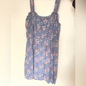 Trixxi Blue and Pink Textured Dress